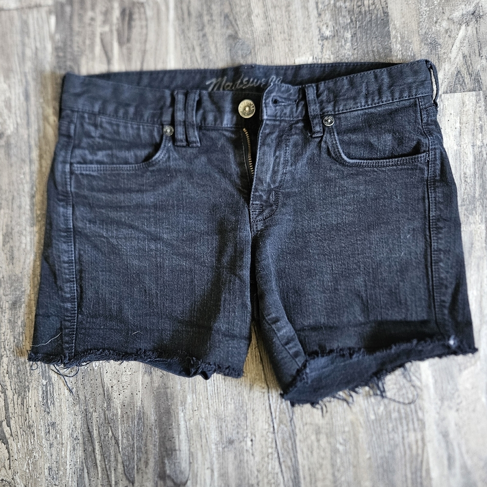 Madewell Black Fringe Shorts, Size 25